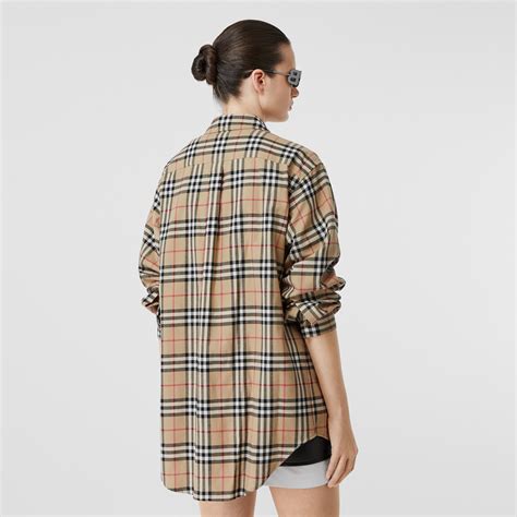 burberry flannel women's|burberry flannel shirt oversized.